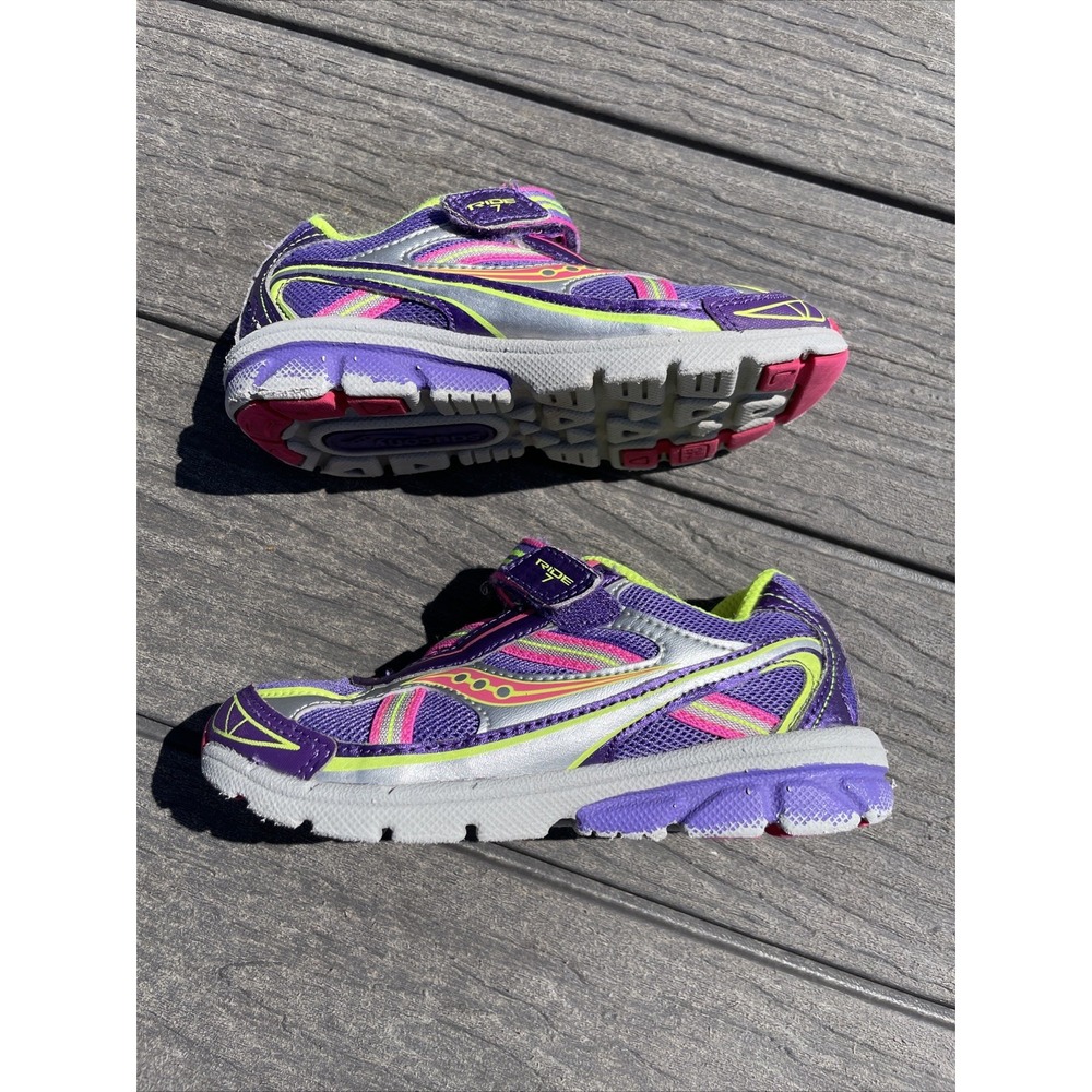 Saucony Sneaker Girls' Baby Ride Shoe (Toddler/Little Kid) * size 9.5 - Picture 6 of 9